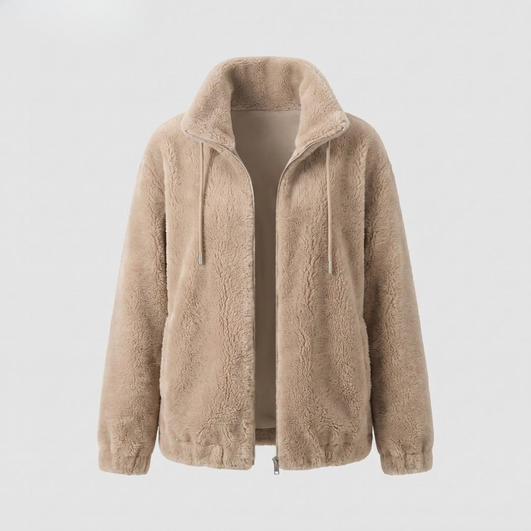 LARA | Plush jacket with zip-up front