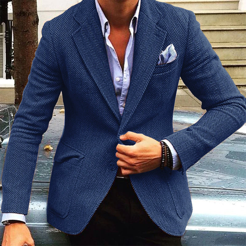 THEO | Blazer with herringbone pattern - Liora Melbourne