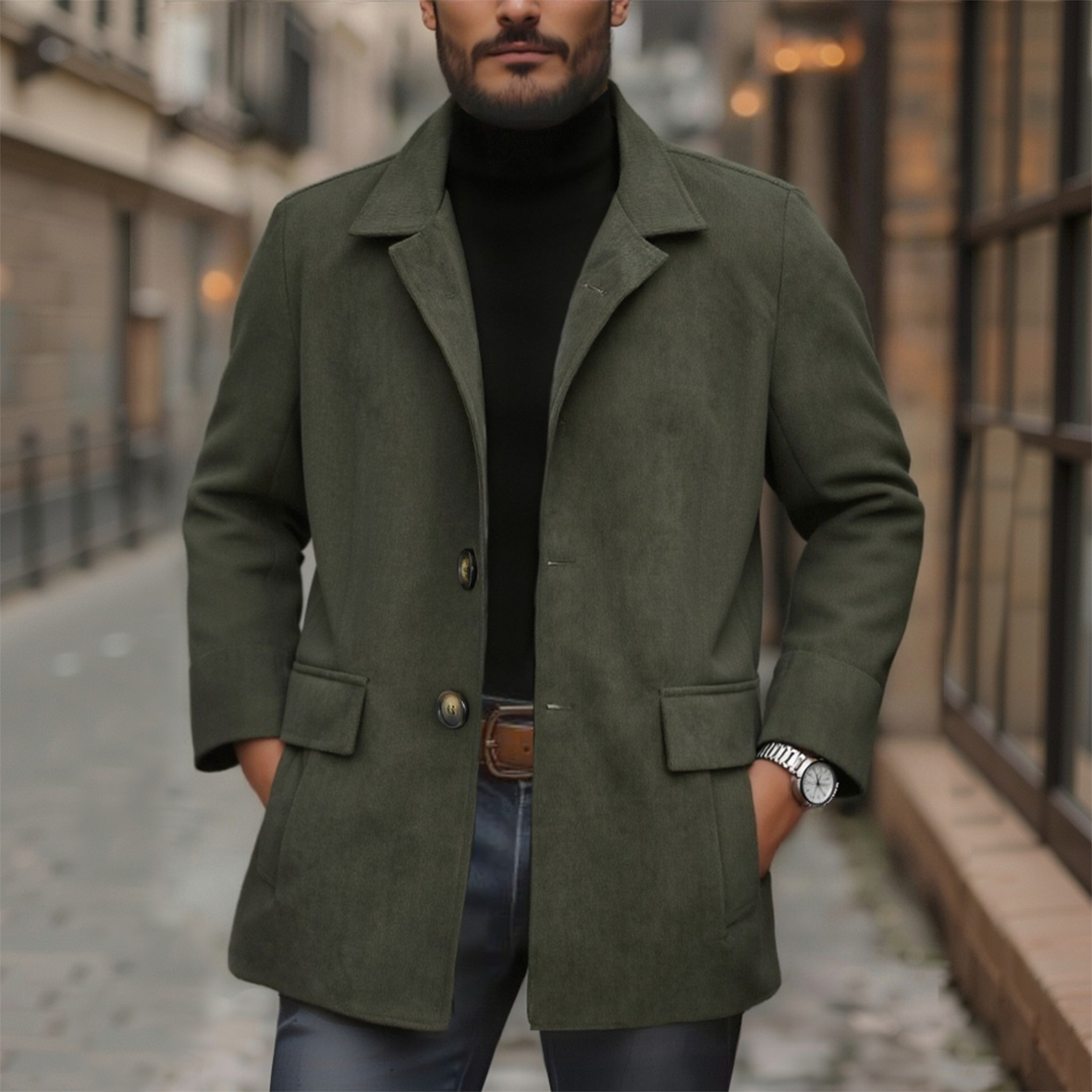 NOAH | Jacket with stand collar - Liora Melbourne