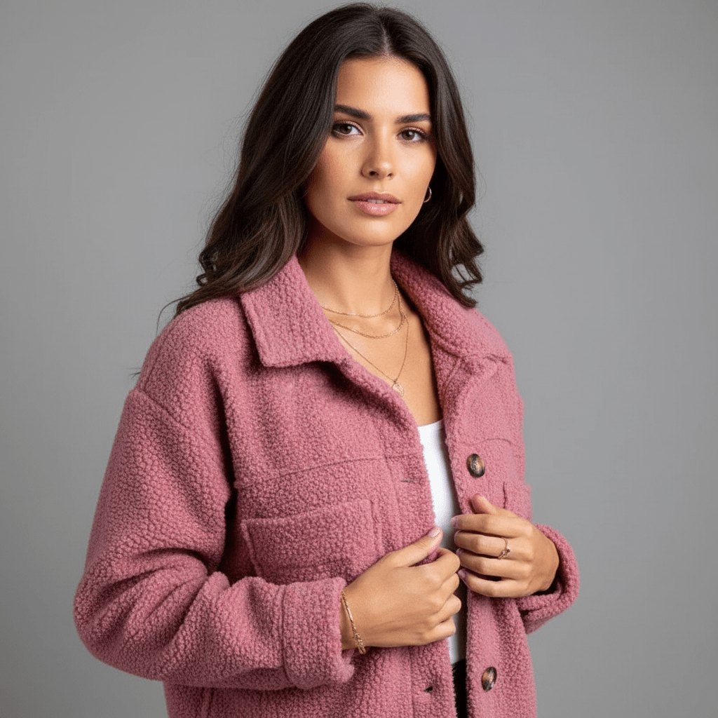 LUNA | Teddy jacket with pockets - Liora Melbourne