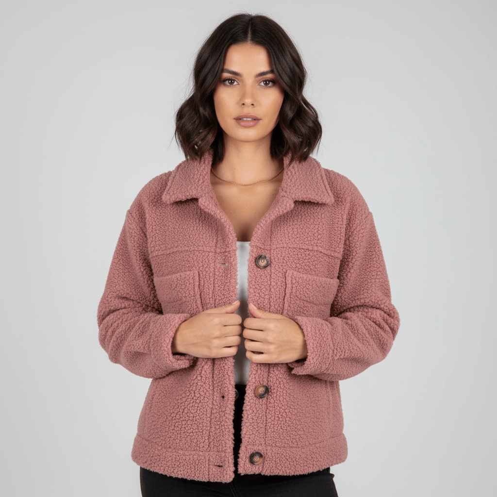 LUNA | Teddy jacket with pockets - Liora Melbourne