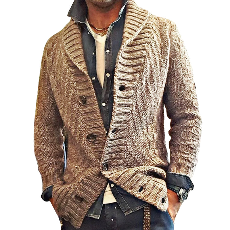 CARTER | Knit cardigan jacket with lapel collar - Liora Melbourne