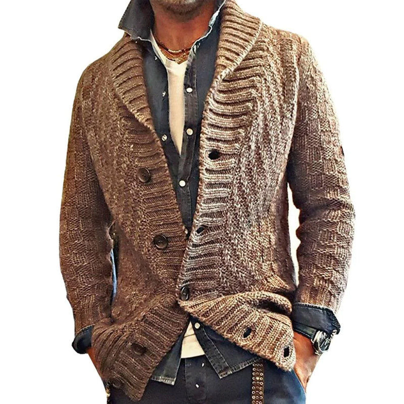 CARTER | Knit cardigan jacket with lapel collar - Liora Melbourne