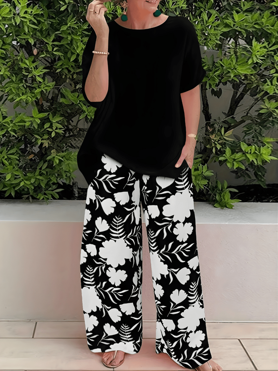AURORA | Set with wide-leg pants - Liora Melbourne