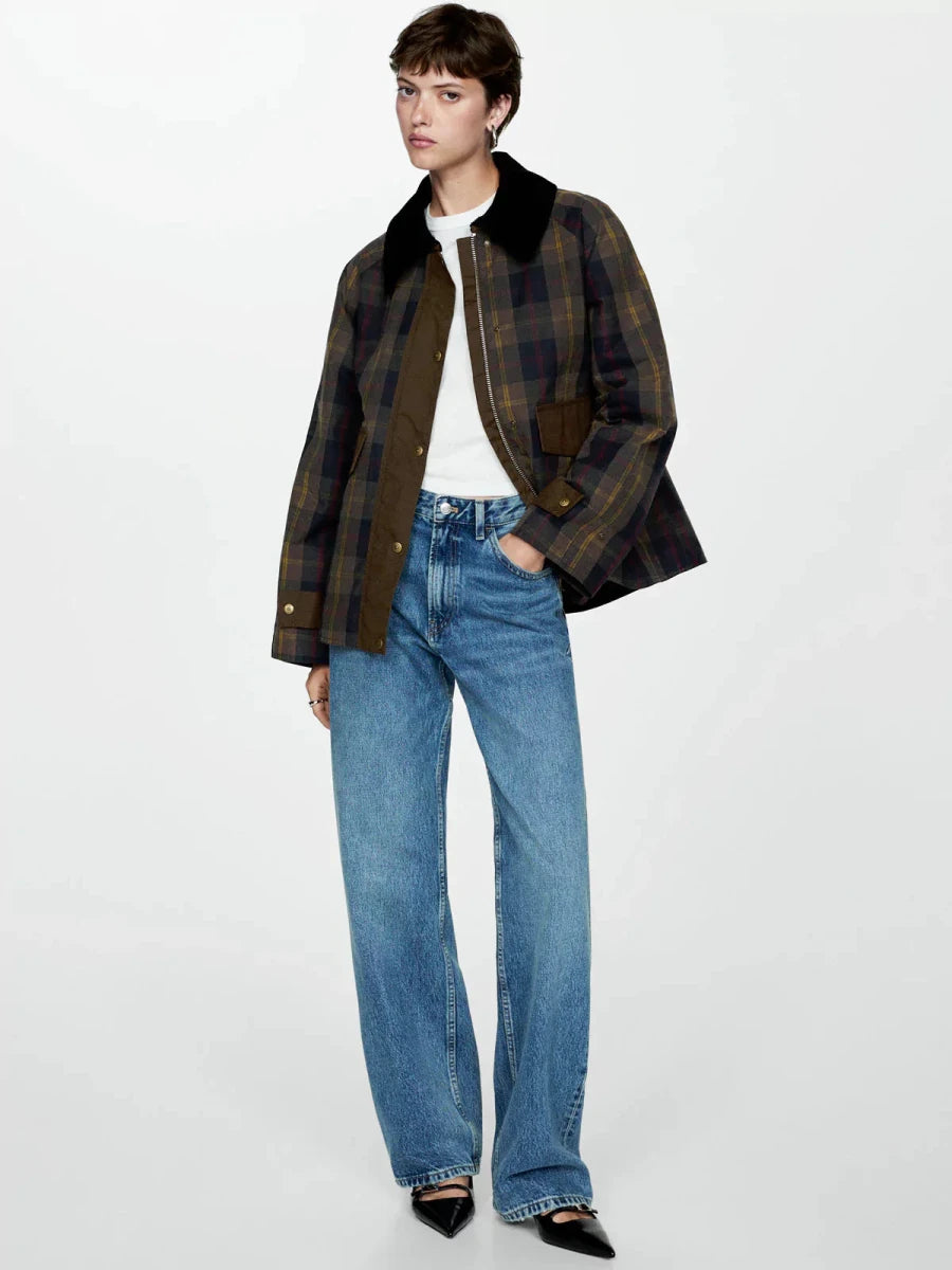 WILLOW | Jacket with plaid pattern - Liora Melbourne