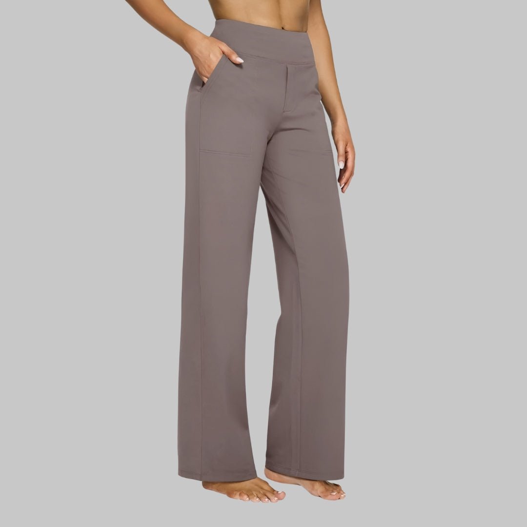 OLIVIA | Stretch pants with high-rise waist - Liora Melbourne