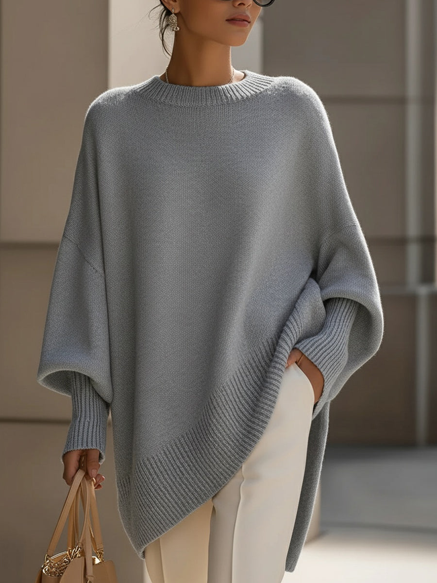 SIENNA | Oversized jumper with ribbed neckline - Liora Melbourne