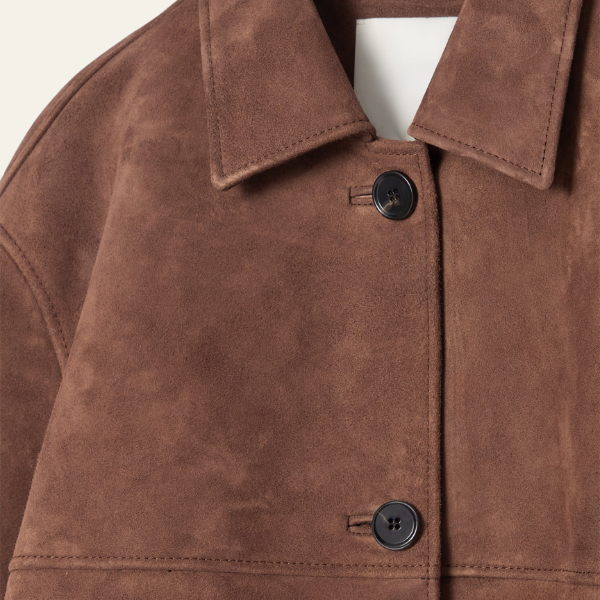 MORGAN | Jacket with collared suede finish - Liora Melbourne