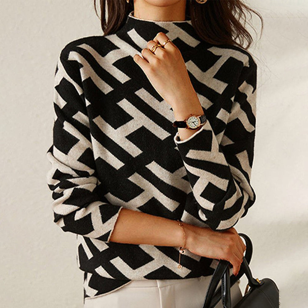 ELSA | Jumper with geometric pattern - Liora Melbourne