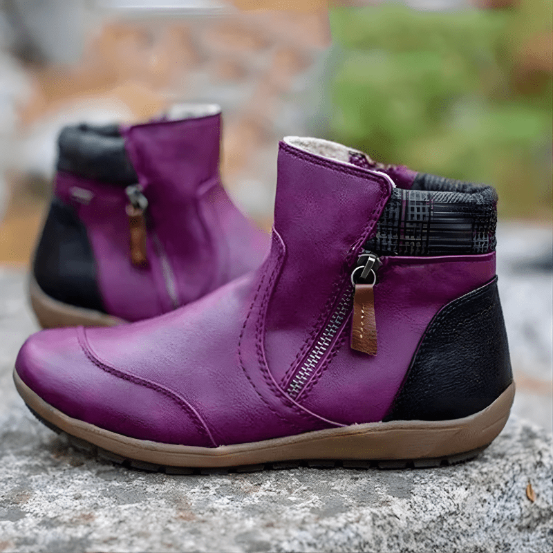 MOIRA | Waterproof boots with zip closure - Liora Melbourne