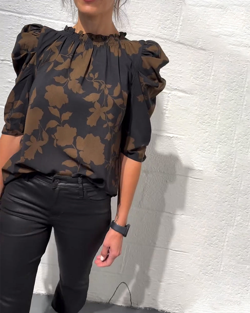 SUMMER | Blouse with puff sleeves - Liora Melbourne