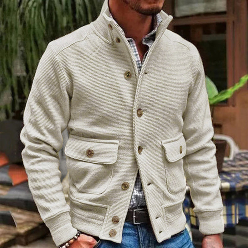 EVAN | Jacket with stand collar - Liora Melbourne