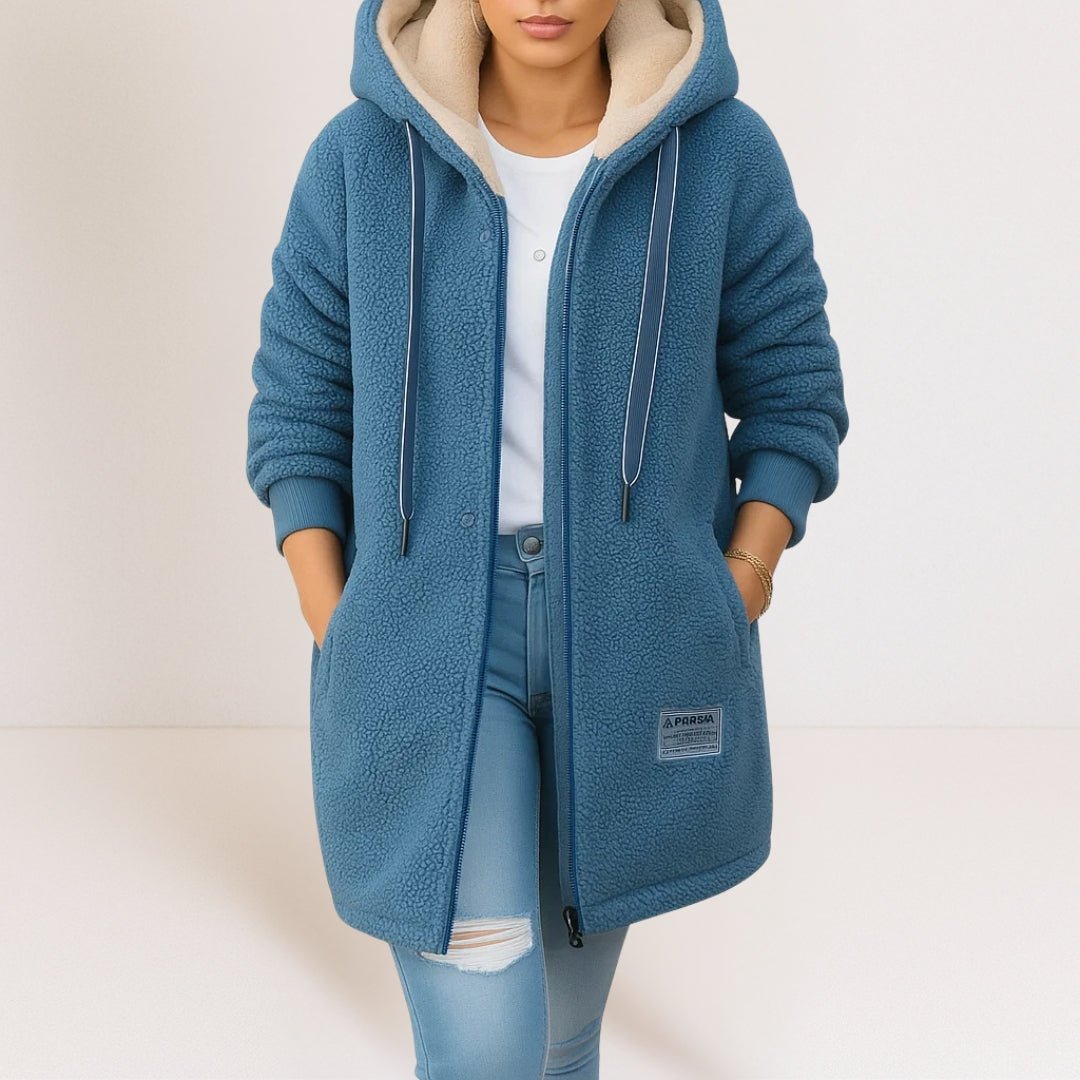 PHOEBE | Fleece jacket with hood - Liora Melbourne