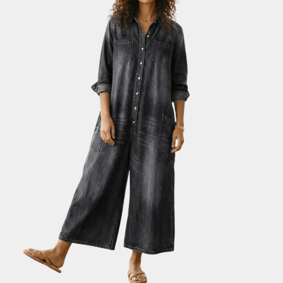 JUNE | Jumpsuit with button closure - Liora Melbourne