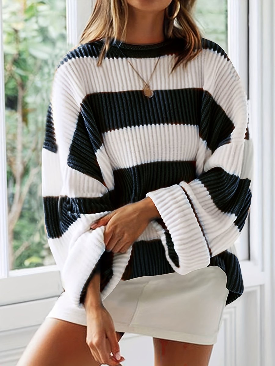 LARA | Jumper with stripe detail - Liora Melbourne