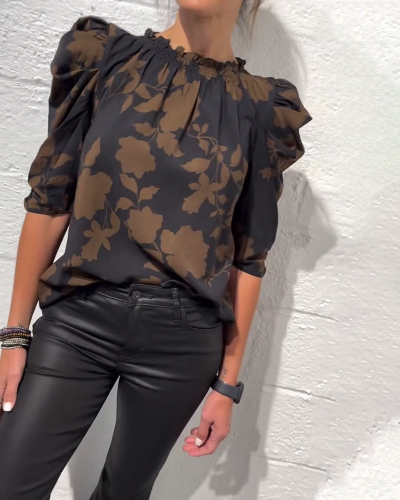 SUMMER | Blouse with puff sleeves - Liora Melbourne