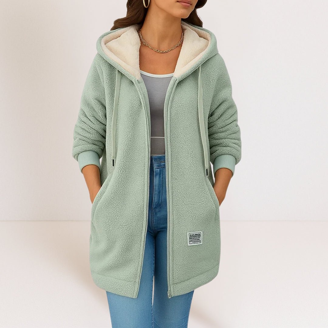 PHOEBE | Fleece jacket with hood - Liora Melbourne