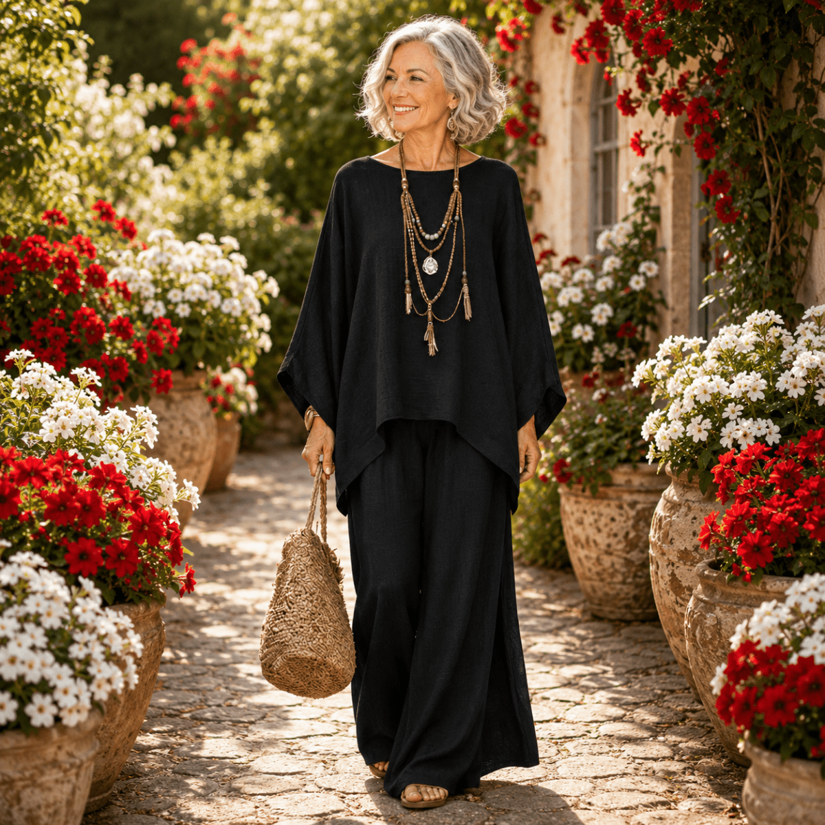 ISABELLE | Set with wide-leg pants - Liora Melbourne