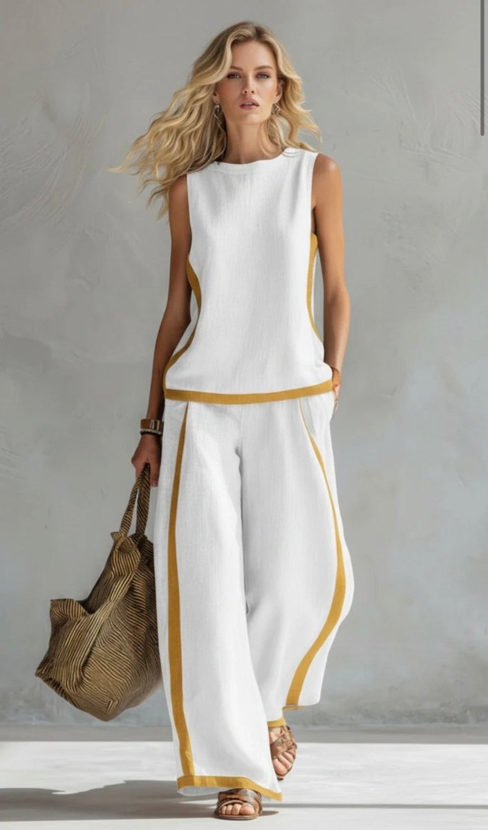 SHANIA | Set with wide-leg trousers - Liora Melbourne