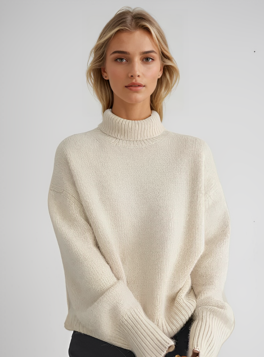 CASEY | Polo neck jumper in cashmere - Liora Melbourne