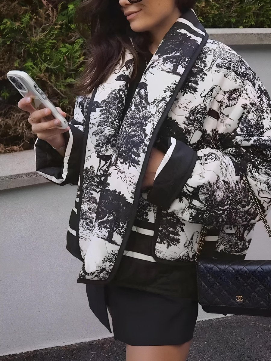 SIENNA | Jacket with all-over print - Liora Melbourne
