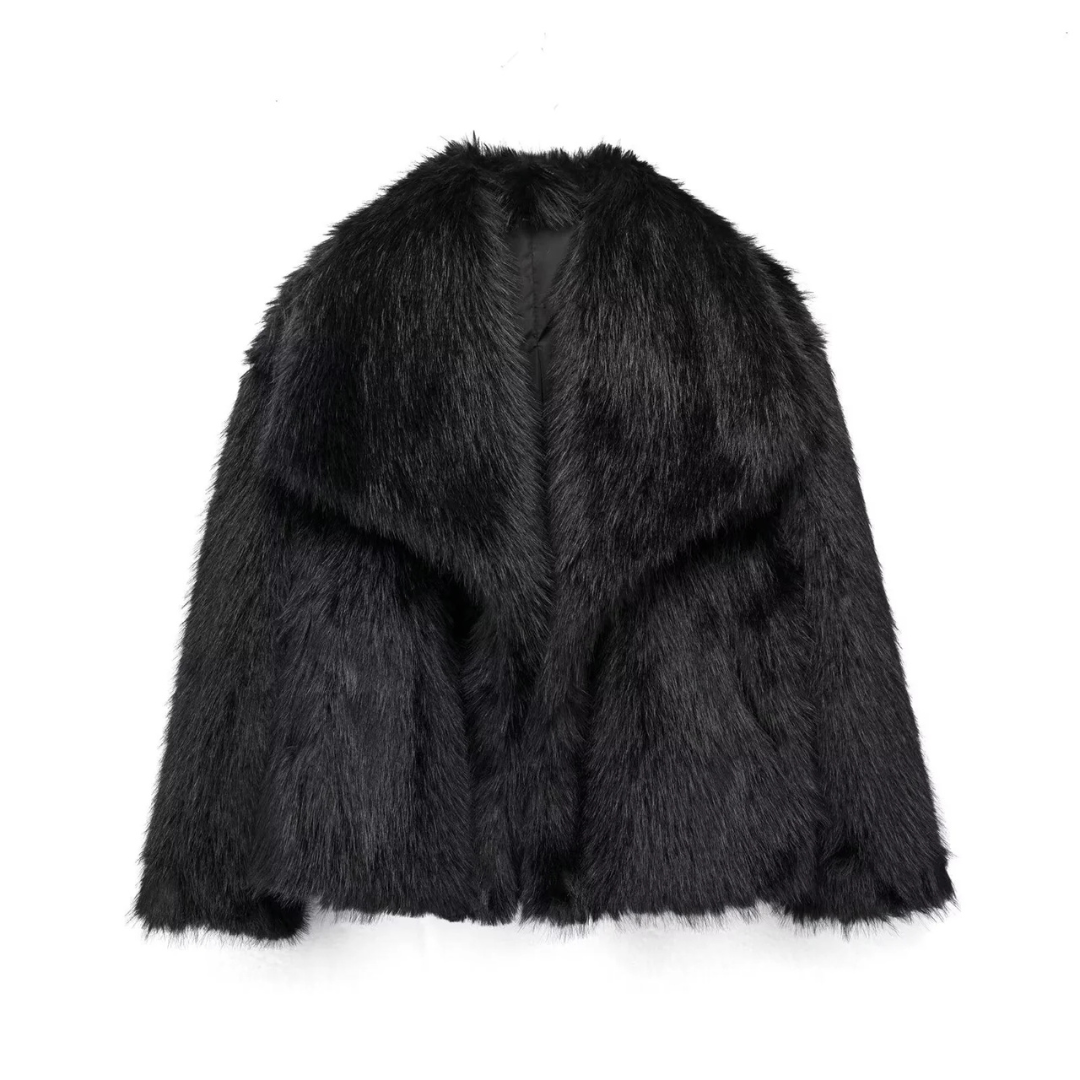 FREYA | Faux fur coat with hood - Liora Melbourne