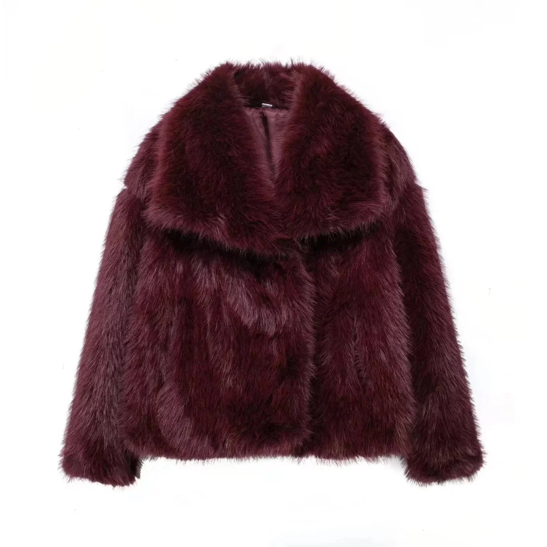 SCARLETT | Faux fur coat with hood - Liora Melbourne