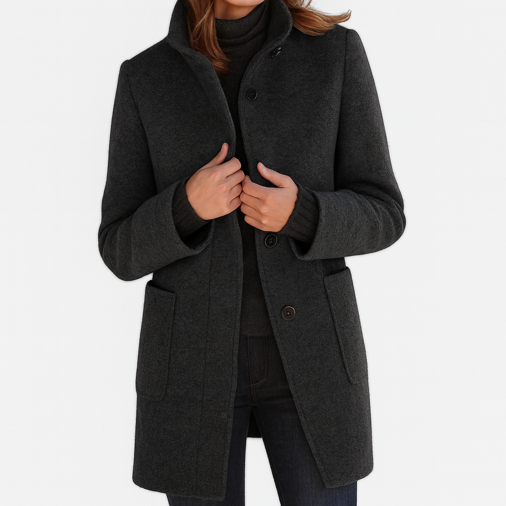 HARPER | Women's coat with high collar - Liora Melbourne