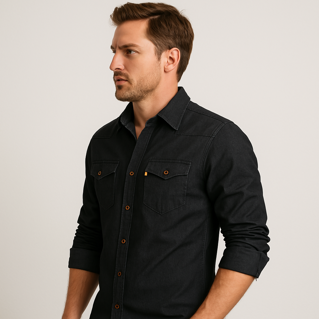 JACK | Denim jacket with chest pockets - Liora Melbourne