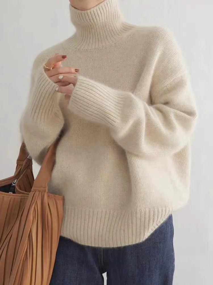 CASEY | Polo neck jumper in cashmere - Liora Melbourne