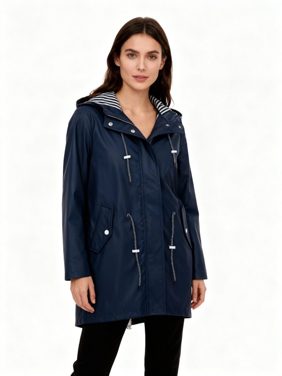 HARPER | Waterproof mac with hood - Liora Melbourne