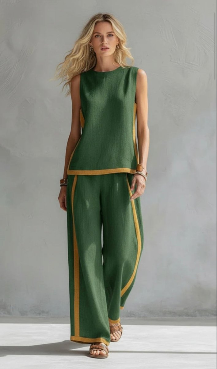 SHANIA | Set with wide-leg trousers - Liora Melbourne