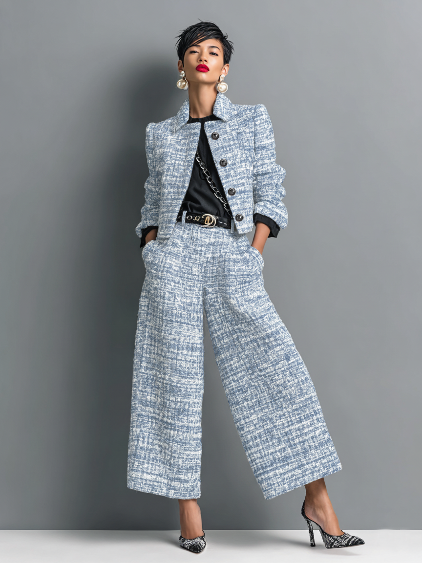 AKIRA | Set with wide-leg trousers - Liora Melbourne