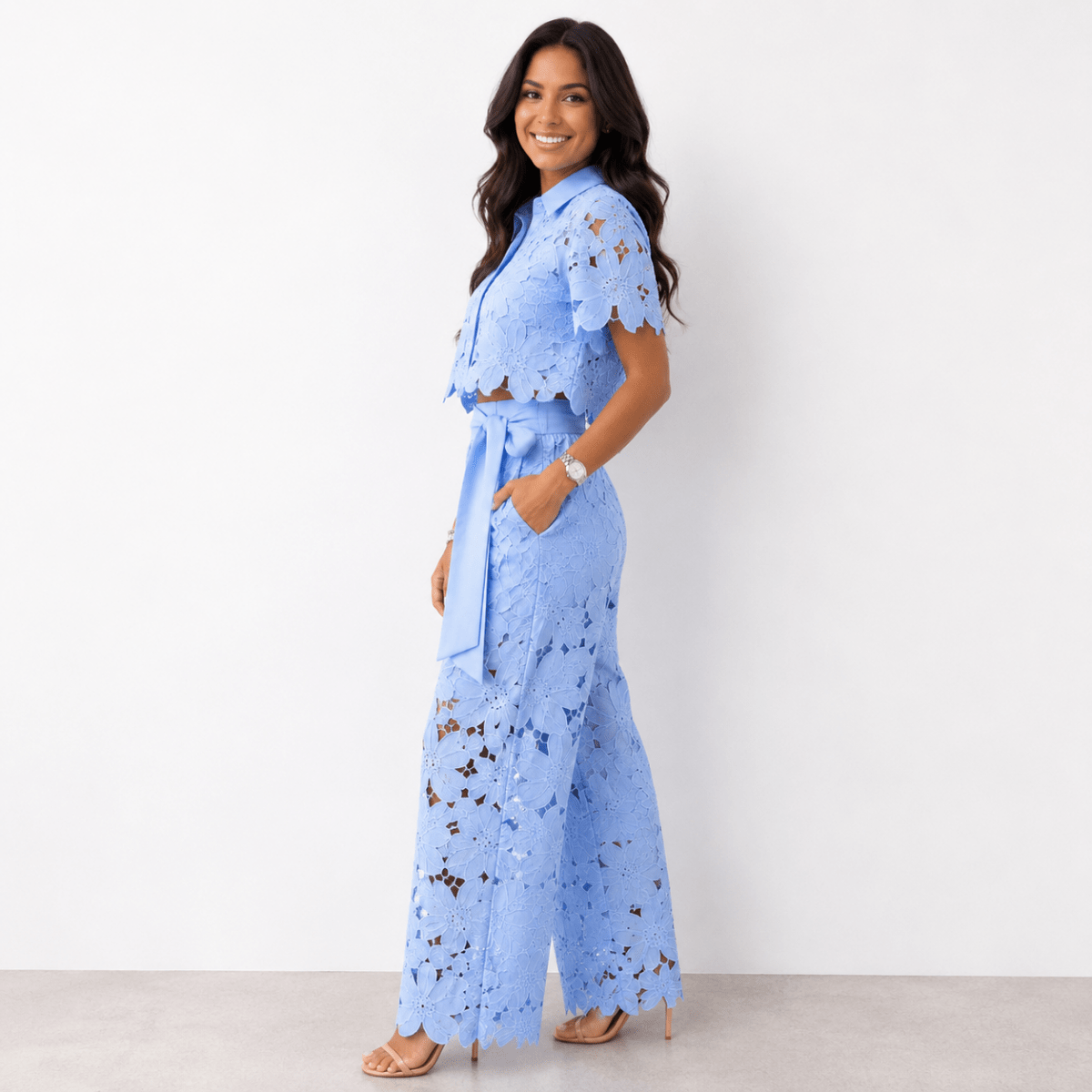 DIVINA | Set with wide-leg trousers - Liora Melbourne