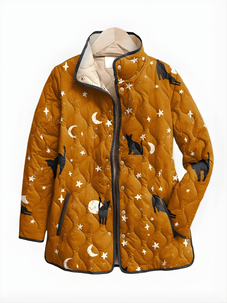 MYA | Quilted jacket with cat pattern - Liora Melbourne