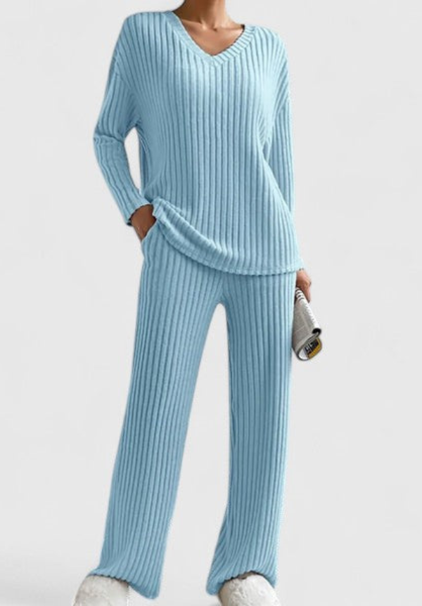 ANGELINE | Set with wide-leg pants - Liora Melbourne