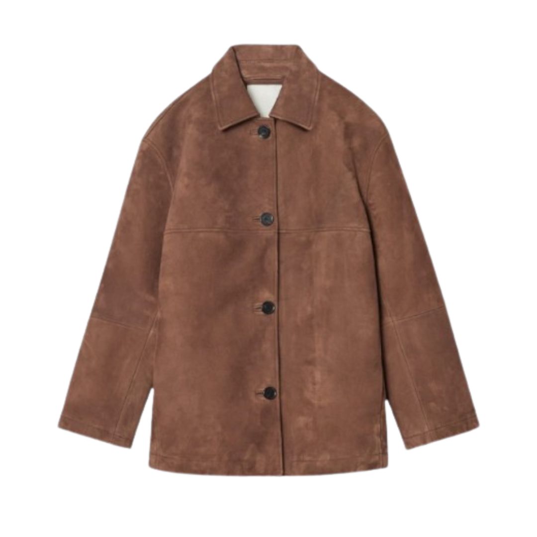 MORGAN | Jacket with collared suede finish - Liora Melbourne