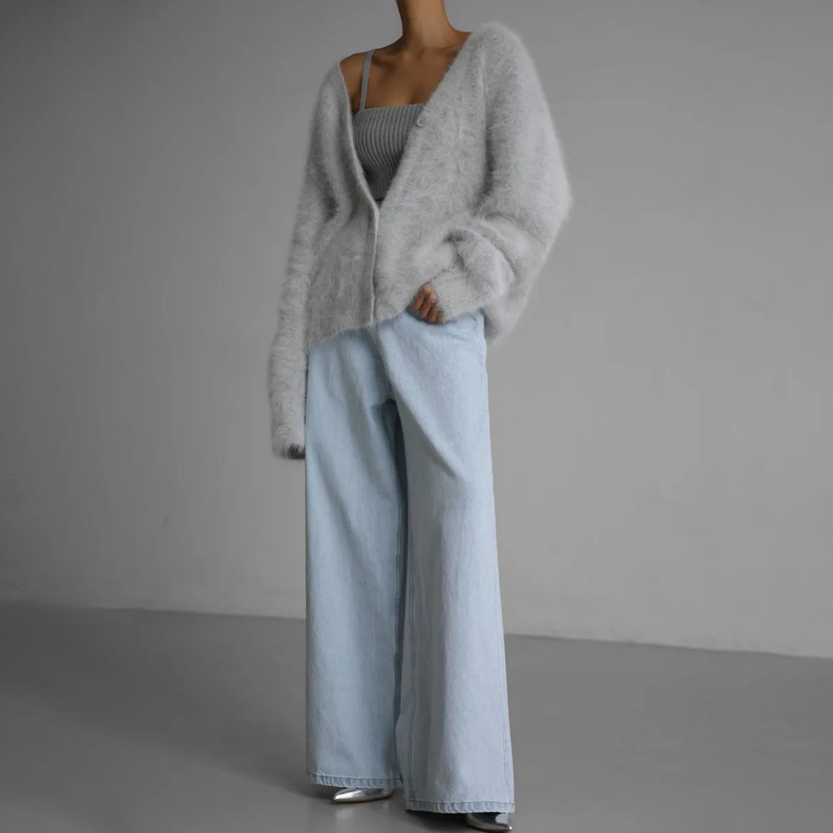 FLORENCE | Knitted cardigan with oversized fit - Liora Melbourne