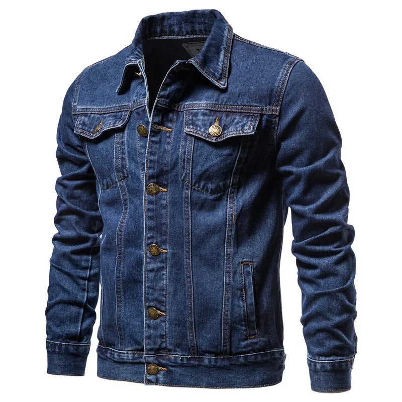LIAM | Denim jacket with biker styling - Liora Melbourne