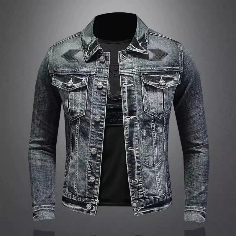 LUCA | Denim jacket with biker detailing - Liora Melbourne