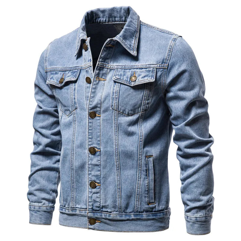 LIAM | Denim jacket with biker styling - Liora Melbourne