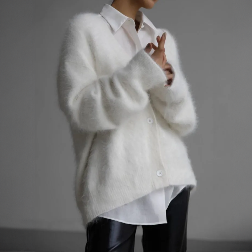 FLORENCE | Knitted cardigan with oversized fit - Liora Melbourne
