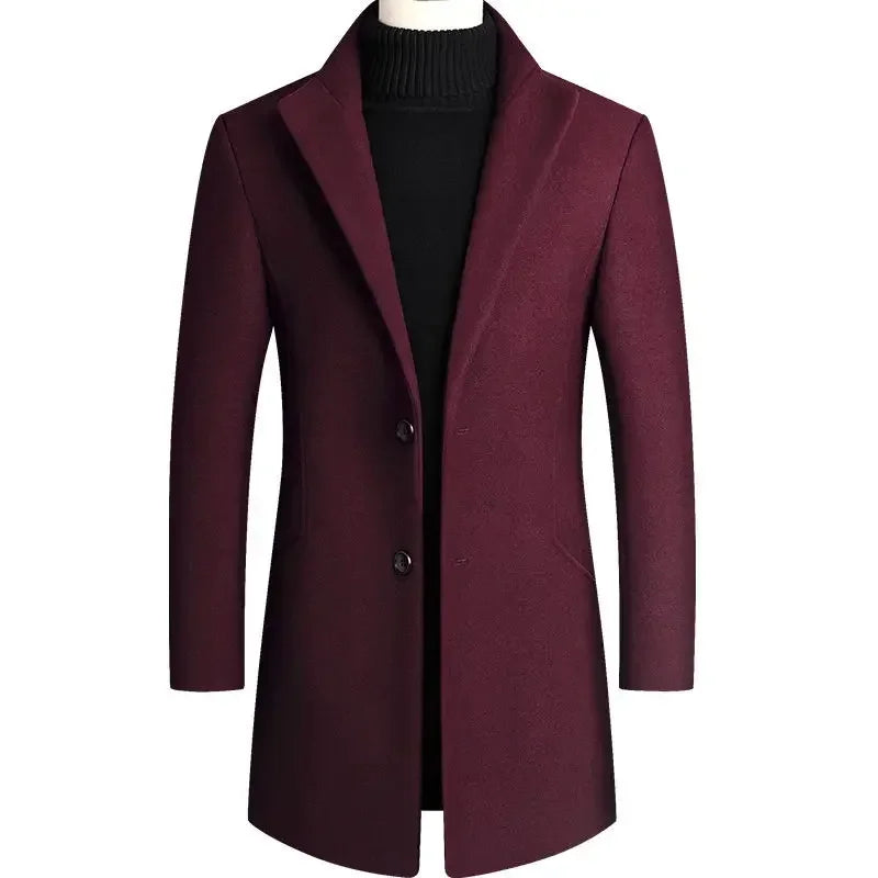 BLAKE | Trench coat with stand collar - Liora Melbourne