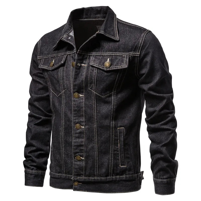 JASPER | Denim jacket with moto styling - Liora Melbourne