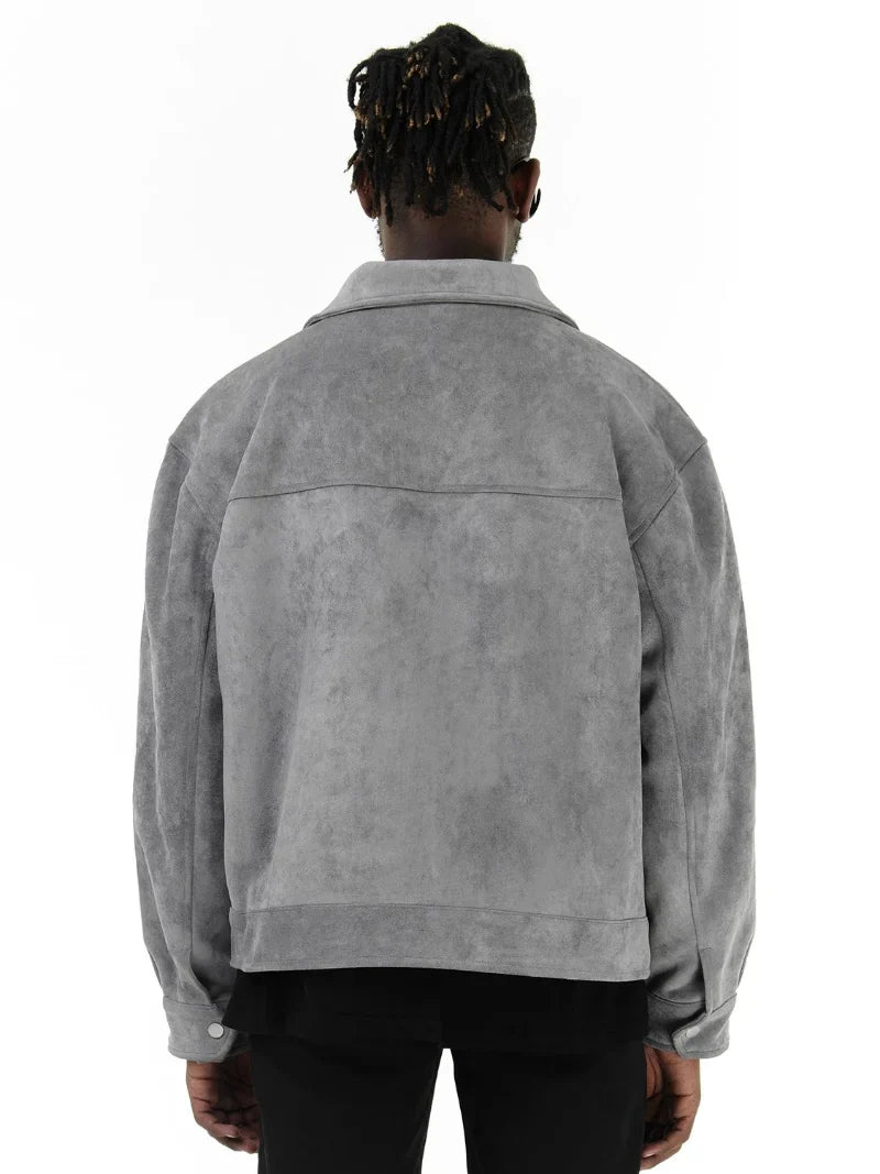 ELSIE | Oversized jacket in suede - Liora Melbourne