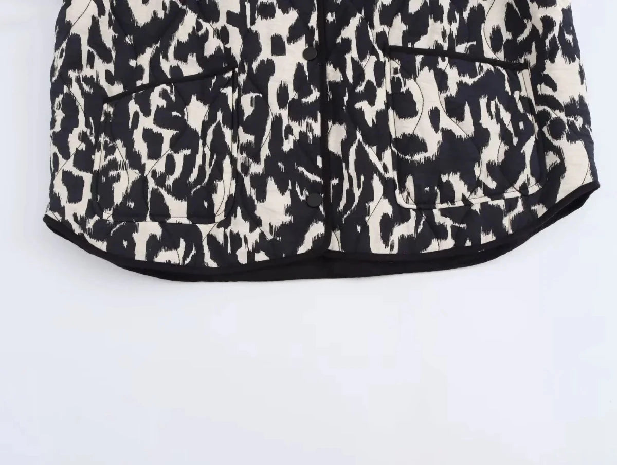 LALUNA | Autumn jacket with all-over print - Liora Melbourne