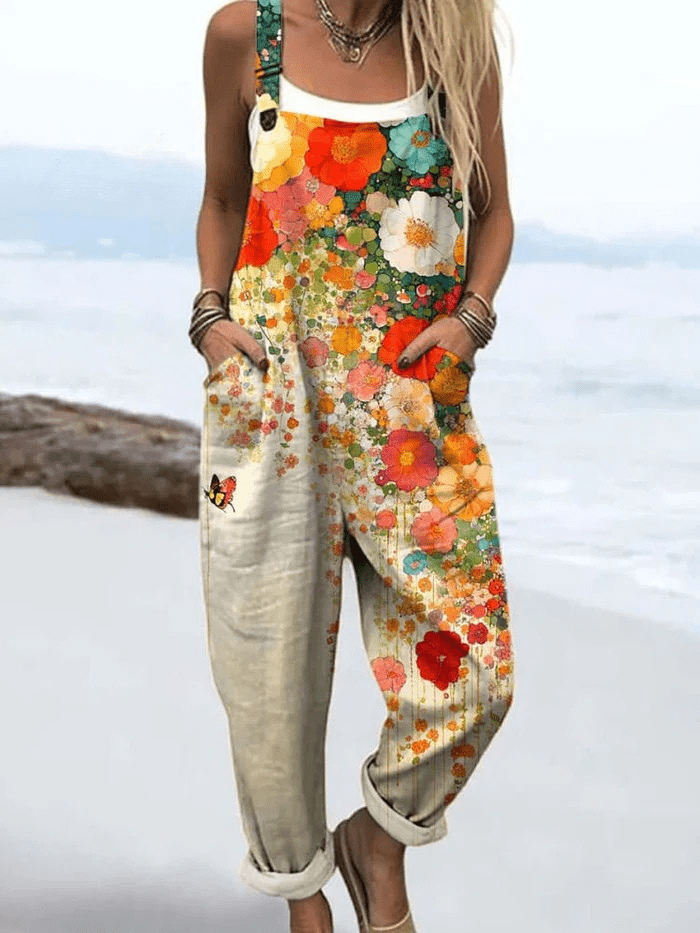 FREYA | Jumpsuit with floral print - Liora Melbourne