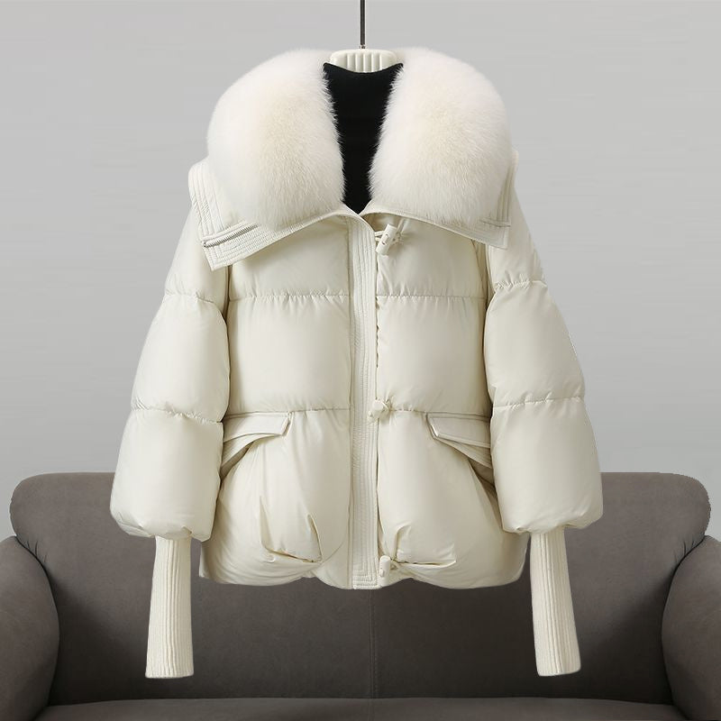 HARPER | Down jacket with fur collar - Liora Melbourne