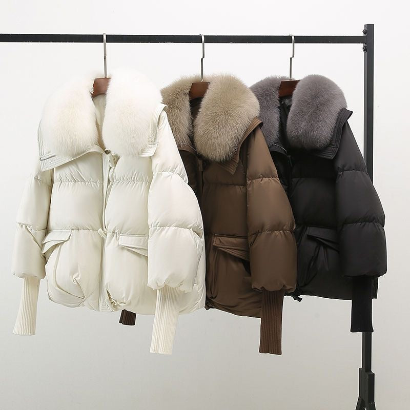 EVIE | Winter puffer coat with fur collar - Liora Melbourne