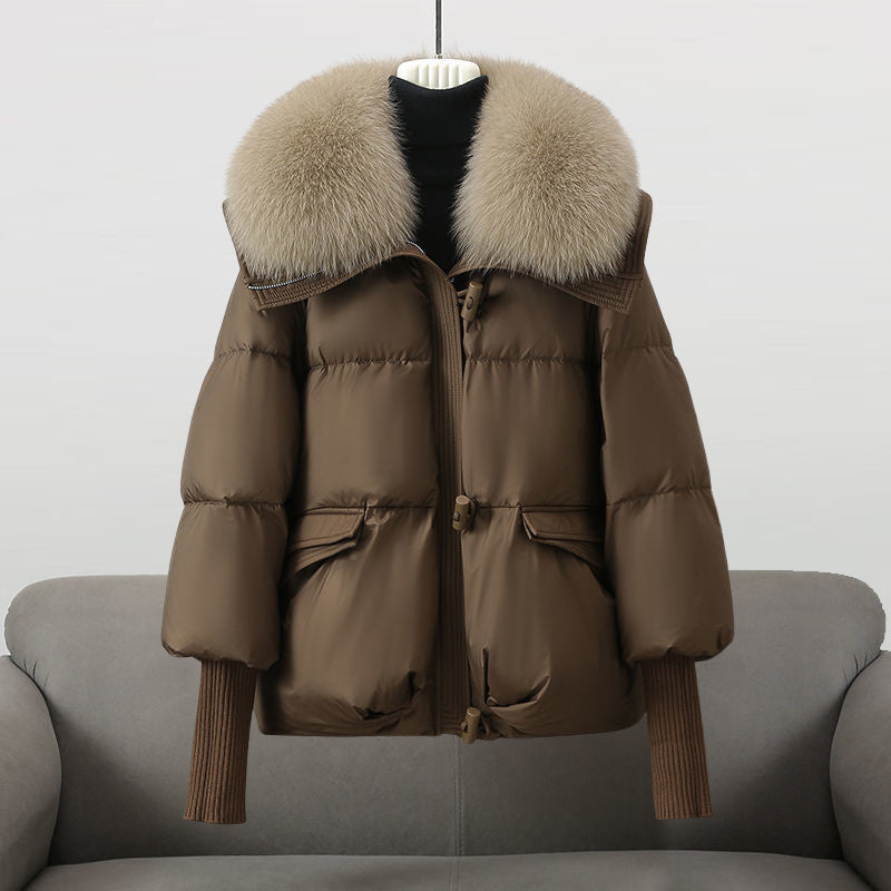 EVIE | Winter puffer coat with fur collar - Liora Melbourne